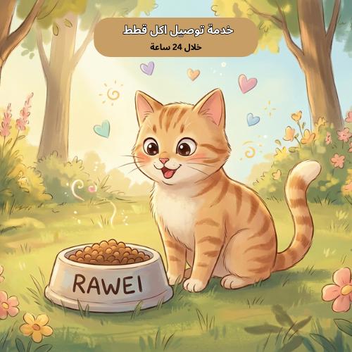 خدمة توصيل اكل قطط