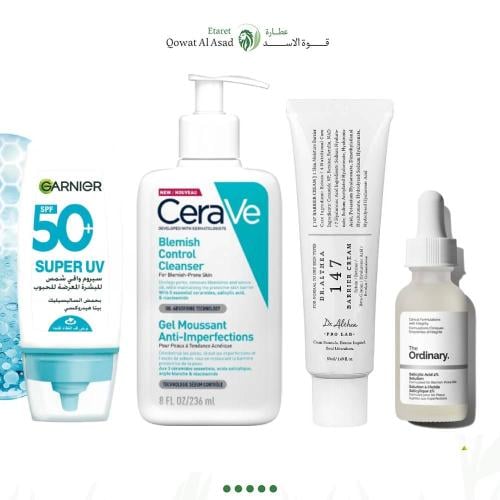 بكج العناية المتكاملة بالبشرة المعرضة لحب الشباب والشوائب