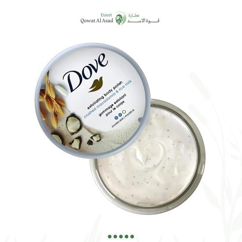 مقشر وملمع الجسم دوف (Dove) بحليب الأرز وزبدة المك...