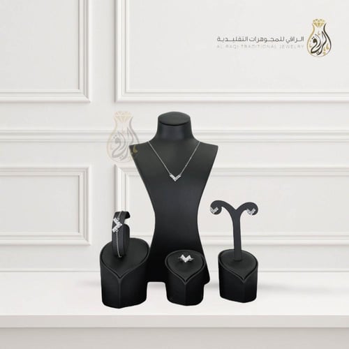 طقم زركون بريق ڤي