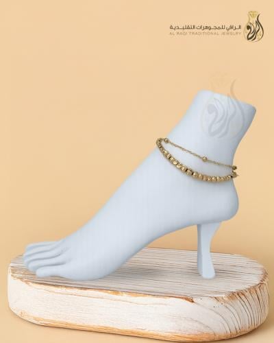 خلخال بديل الذهب دُرر ناعمة