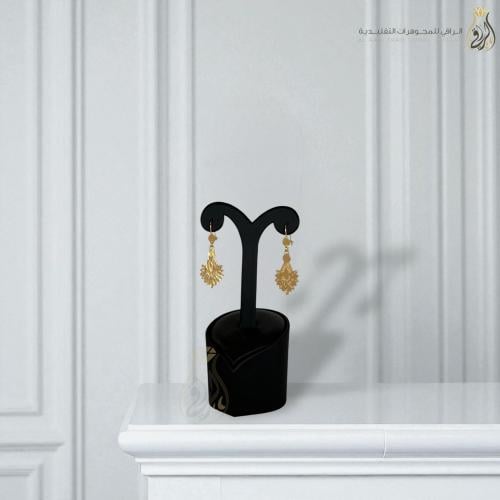 أقراط الزهرة الملكية بديل الذهب