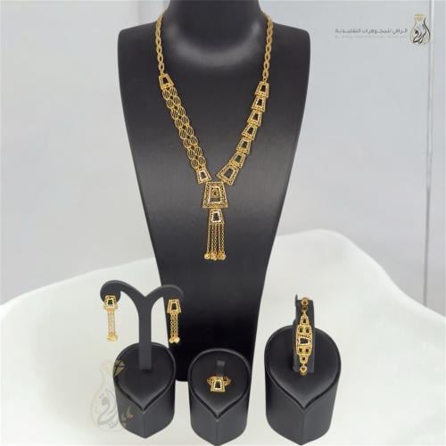 طقم بديل الذهب هندسة الفخامة