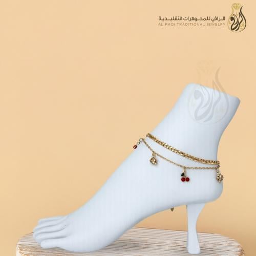 خلخال بديل الذهب نغمة الكرز