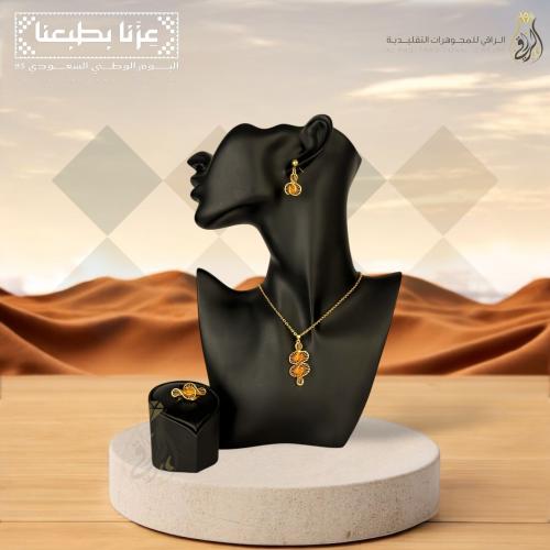 طقم بديل الذهب زهور الوطن