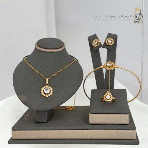 طقم أطفال بديل الذهب زهرة البريق
