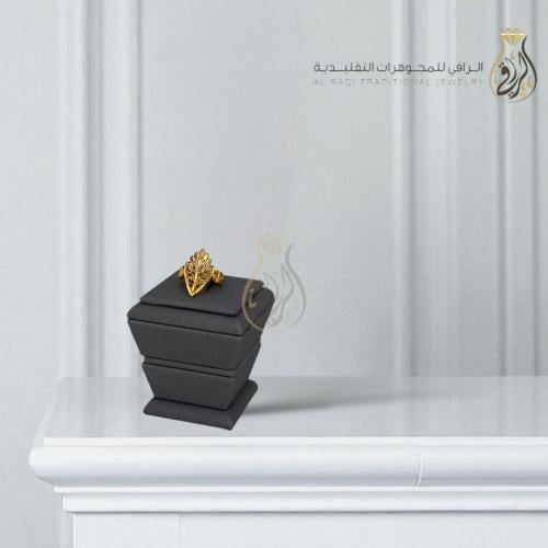 خاتم بديل الذهب أوراق المها