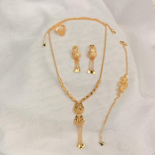 طقم بديل الذهب قطرات الأناقة