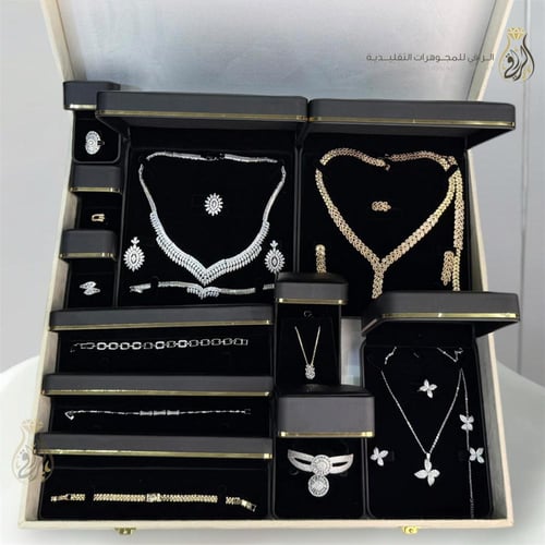 بكج أطقم زركون ذهبي وفضي فاخر