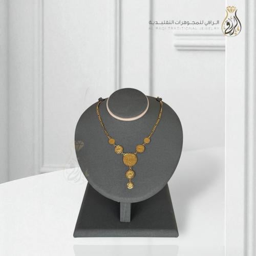 عقد الدوائر الذهبيه التراثي