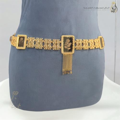 حزام بديل الذهب نقشة السبيكة