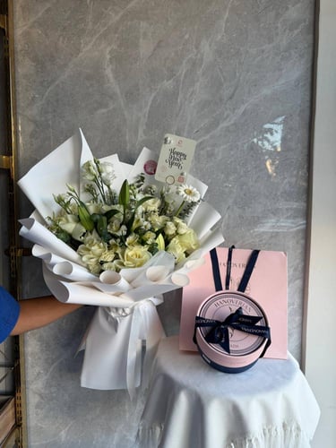 باقة السنة الجديدة مع شوكولاتة هانوفريان