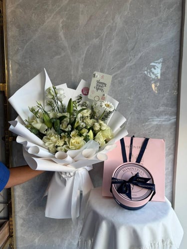 باقة السنة الجديدة مع شوكولاتة هانوفريان