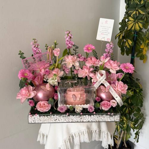 Pink Christmas stand