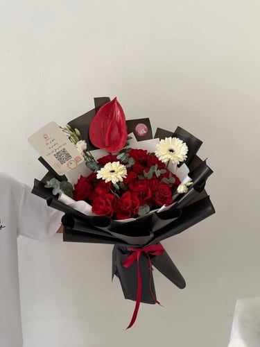 باقة الرونق الأحمر