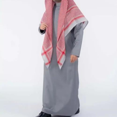 ثوب الشياكة كلاسيك شتوي سحاب رجالي رمادي