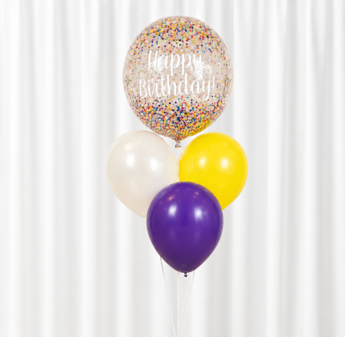 Happy Birthday balloon confetti