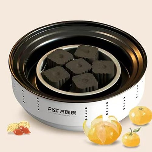 6 علب فحم FYC+شواية دائرية مميزة مجاناً