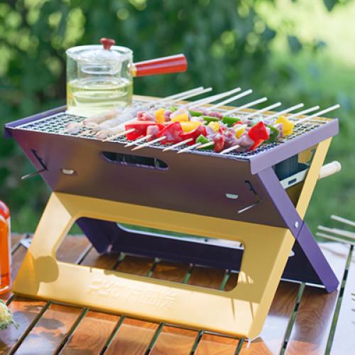 شواية على شكل اكس قابلة للطي