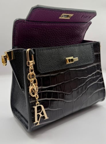 Audrey Hepburn Micro – alligator Black on Black