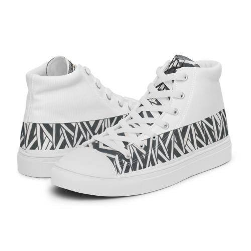 Hight top canvas shoes