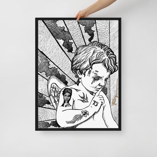 One Of One) Hight top canvas shoes)