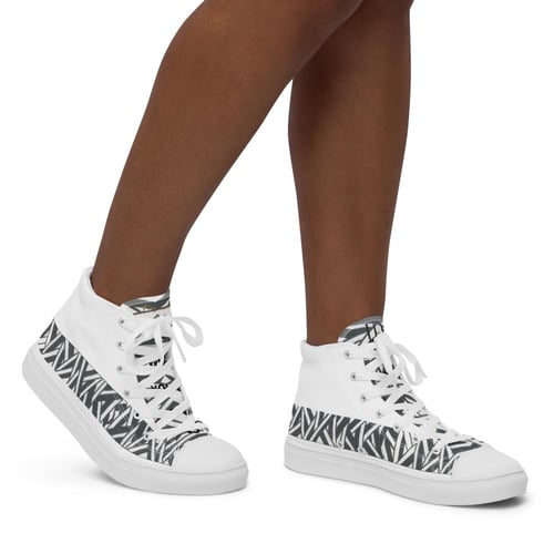 Hight top canvas shoes