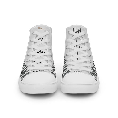 Hight top canvas shoes