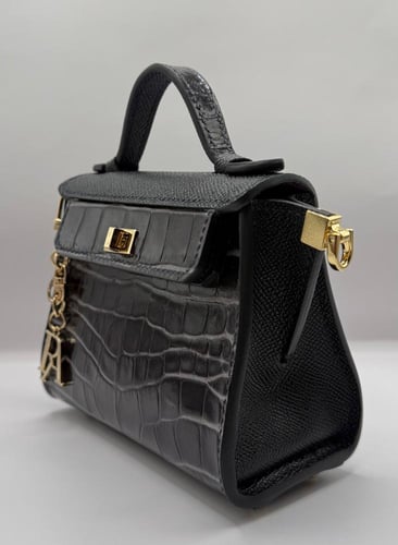 Audrey Hepburn Micro – alligator Black on Black