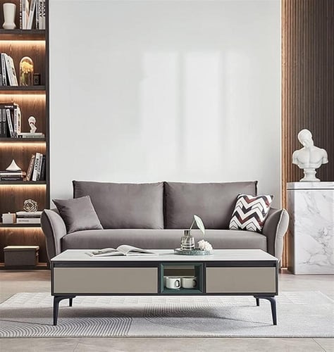 طاولة تلفزيون مع طاولة قهوة