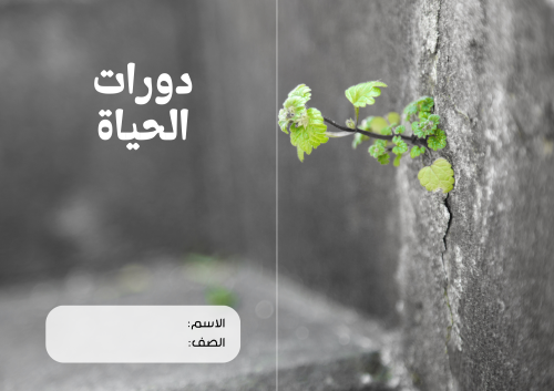 مطوية (دورات الحياة) مادة علوم للصف الخامس الابتدا...