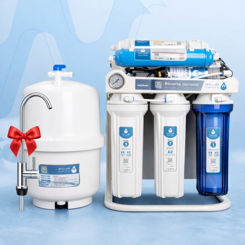 فلتر ماء منزلي 7 مراحل مع صنبور هدية