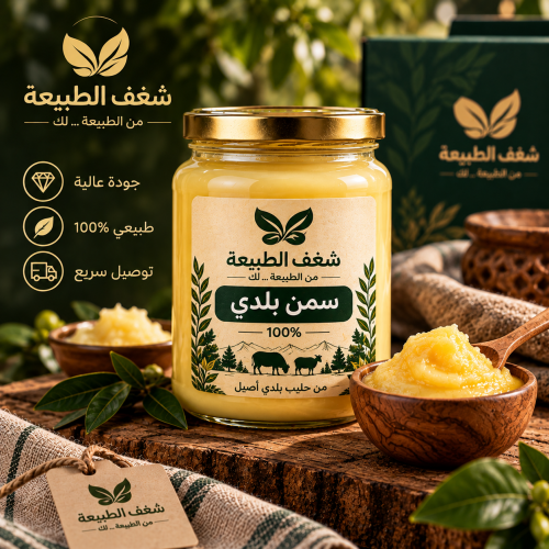 سمن غنم بلدي - متوفر بـــ3 أحجام