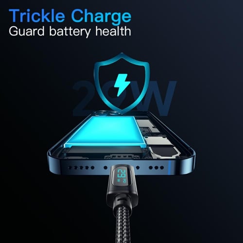 كابل USB لهاتف آيفون 14 13 12 11 29W سريع الشحن وس...