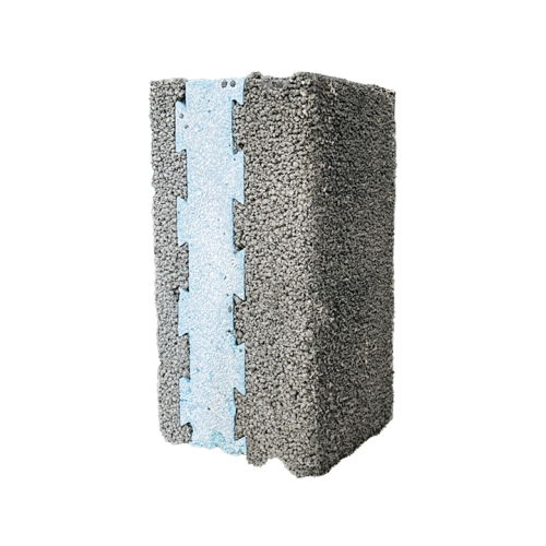 بلوك بركاني معزول أزرق ساندويش مقاس ٢٠ سم