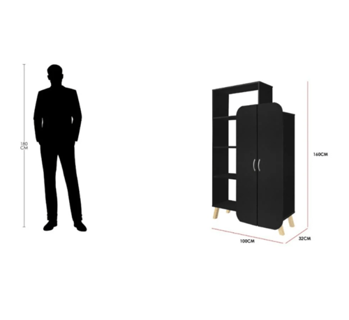 دولاب تخزين ماليزي 3 دور وطاولة تلفزيون 3 أدراج