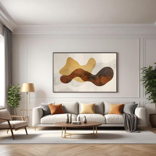 لوحات الفن التجريدي مقاس العرض 120الطول 70 ابيض