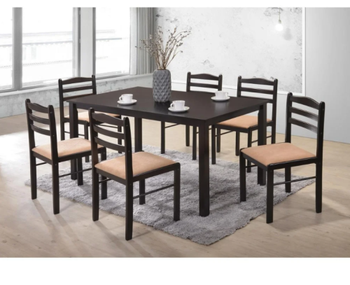 طاولة طعام 4 كراسي خشب ماليزي