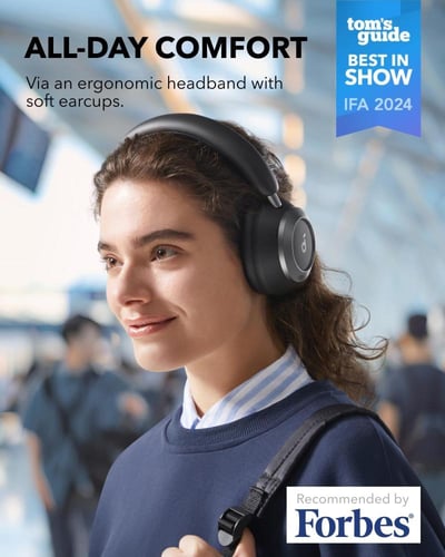 سماعات رأس سبيس ون برو بخاصية إلغاء ضوضاء 60 ساعة