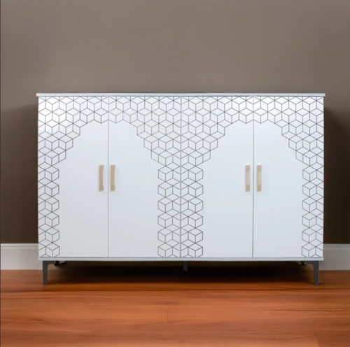 خزانة أحذية كبيرة 5 رفوف مقسمة 2 اقسام