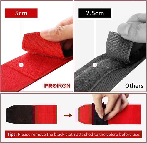 أربطة يد للملاكمة من بروريون، مقاس 4.5 متر اسود