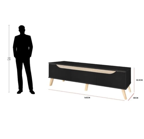 دولاب تخزين خشب ماليزي 3 دور وطاولة تلفزيون 3 أدرا...