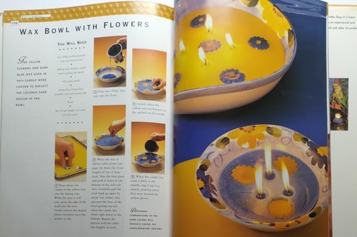Creative Candles .hardcover 125 page . big size