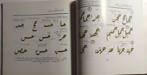 المرشد في تعليم خط الرقعة . تأليف طاهر الأغا . الص...