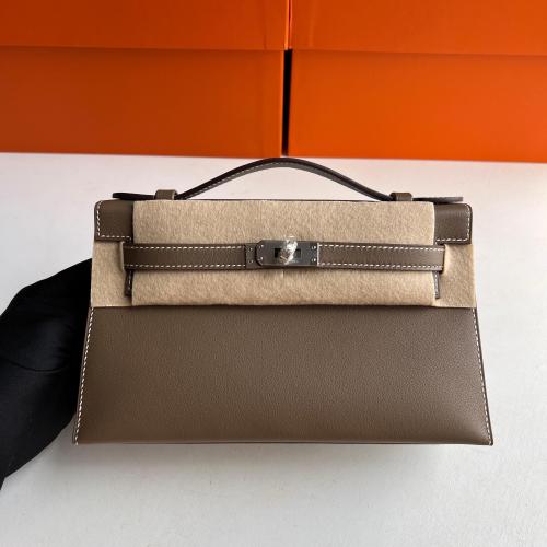 Mini Kelly pochette swift Etoup With PHW