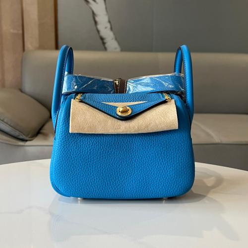 Mini Lindy Clemence Zanzibar Blue With GHW