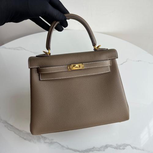 Kelly28 Togo Etoupe With GHW