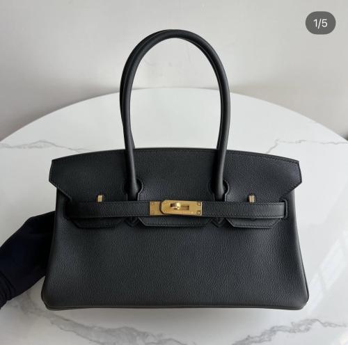 Birkin 29 Shoulder noir with GHW