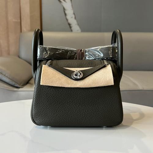 Mini Lindy Clemence Vert de Gris With PHW