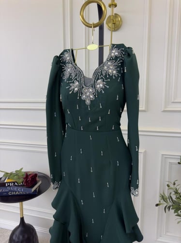 فستان باربي بتطريز بلور راقي